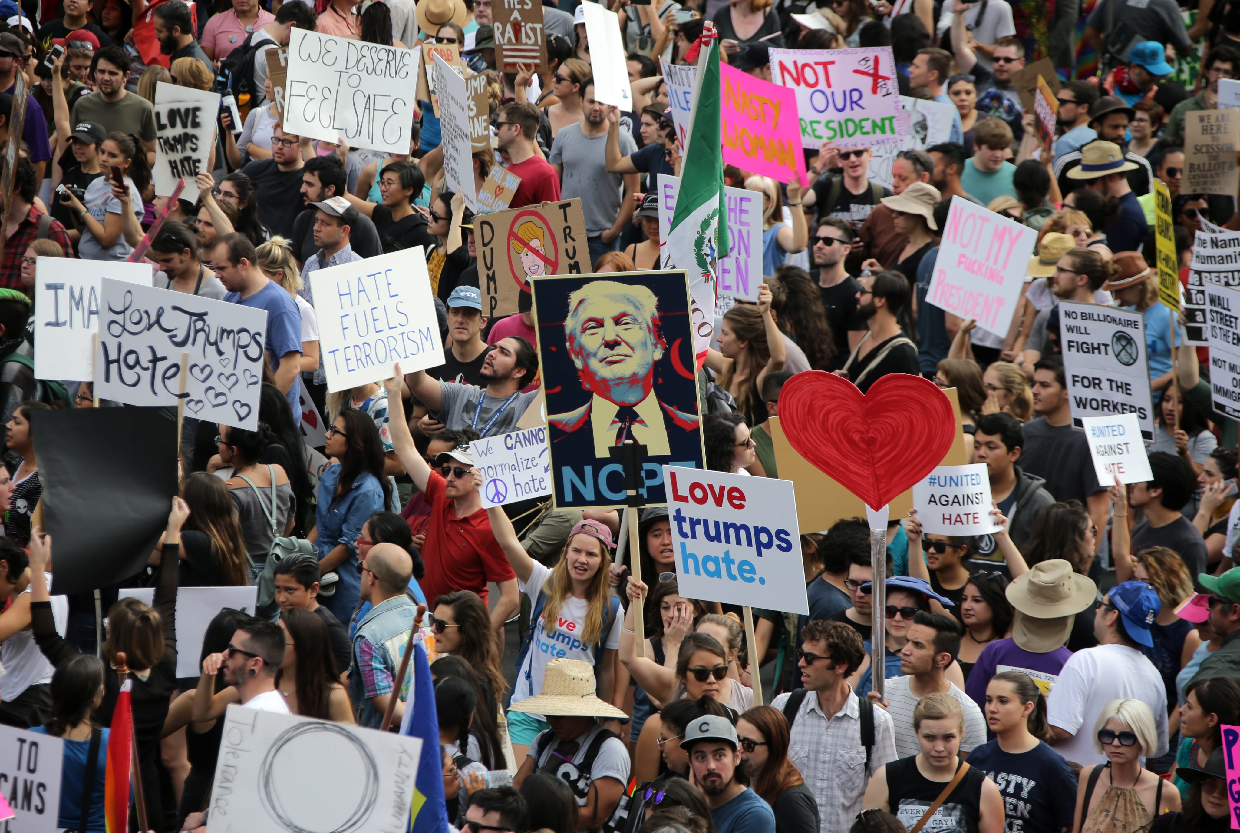 Across America: Citizens Rally Against Trump Across America: Citizens Rally Against Trump