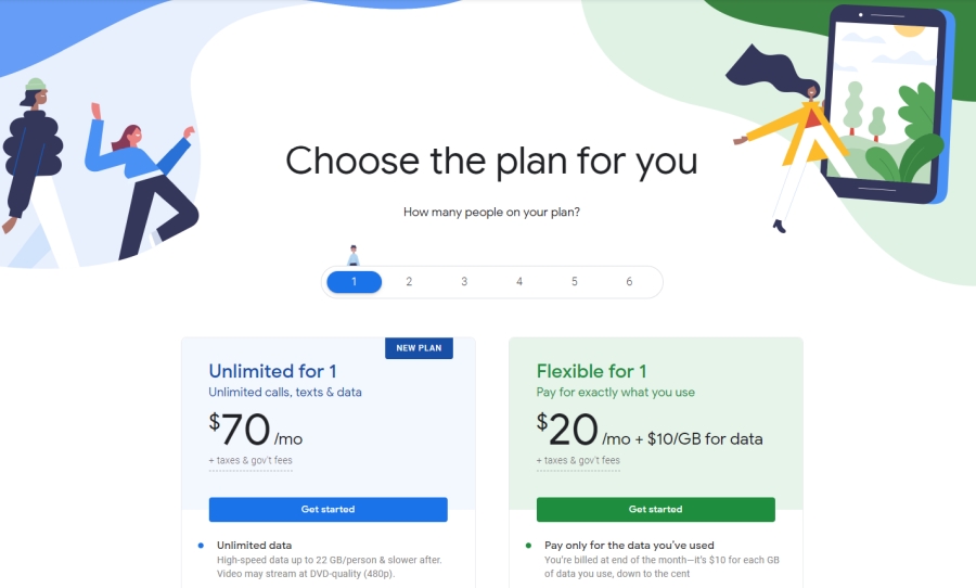 Compare Google Fi's $35 Unlimited Plan To Competitors Compare Google Fi's $35 Unlimited Plan To Competitors